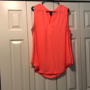 Torrid Chiffon Blouse—Bright Pink/Coral/Berry